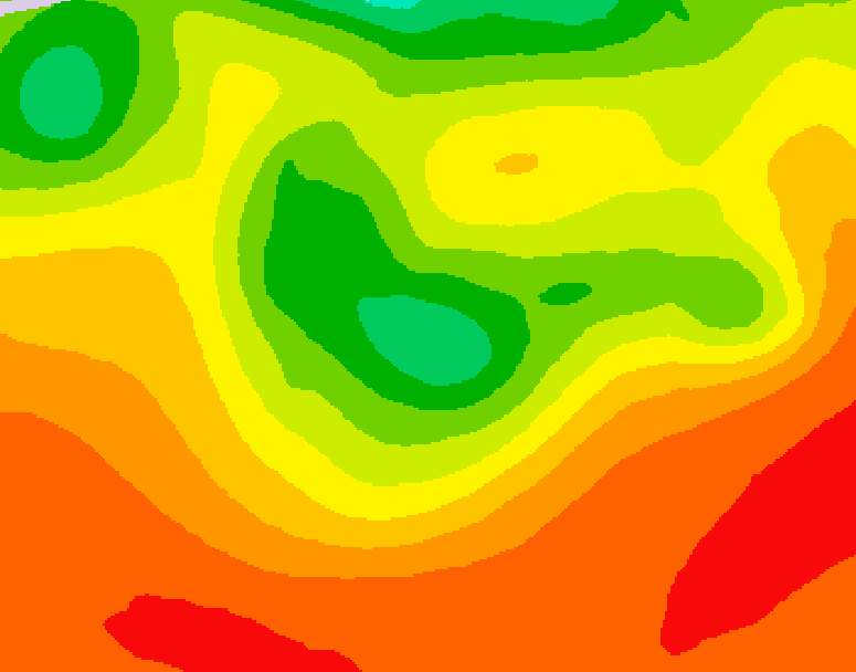 GDPS 500 millibar geopotential height 114 hour forecast chart for Canada based on 2026/07/31 1200Z data