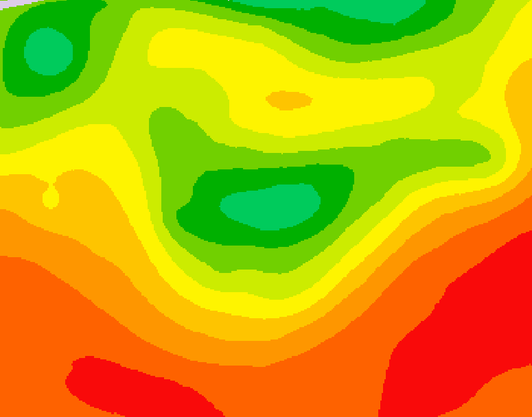 GDPS 500 millibar geopotential height 126 hour forecast chart for Canada based on 2026/07/31 1200Z data