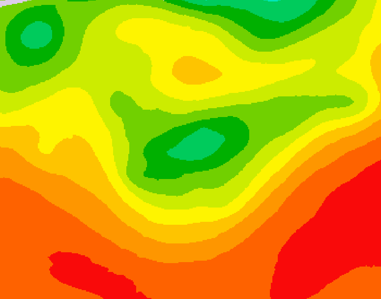 GDPS 500 millibar geopotential height 132 hour forecast chart for Canada based on 2026/07/31 1200Z data