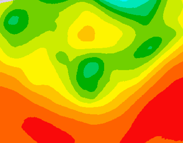 GDPS 500 millibar geopotential height 150 hour forecast chart for Canada based on 2026/07/31 1200Z data
