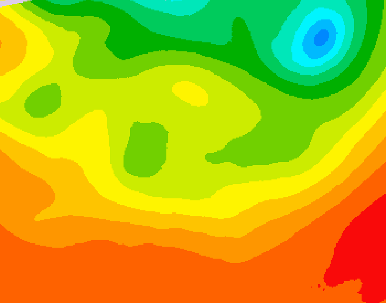 GDPS 500 millibar geopotential height 216 hour forecast chart for Canada based on 2026/07/31 1200Z data