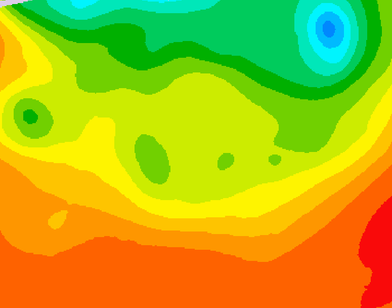 GDPS 500 millibar geopotential height 228 hour forecast chart for Canada based on 2026/07/31 1200Z data