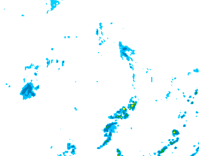 GDPS precipitation 024 hour forecast chart for Canada based on 2026/07/31 0000Z data