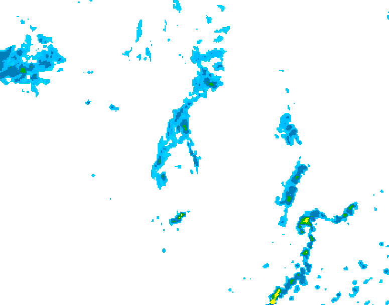 GDPS precipitation 072 hour forecast chart for Canada based on 2026/07/31 1200Z data
