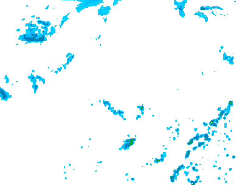 GDPS precipitation 240 hour forecast chart for Canada based on 2026/07/31 1200Z data
