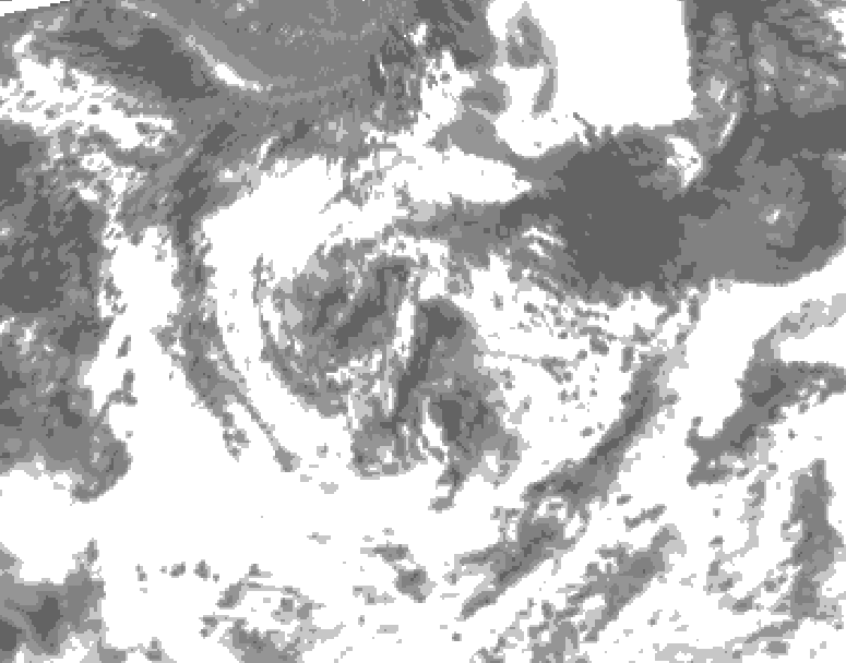 GDPS total cloud 168 hour forecast chart for Canada based on 2026/07/31 0000Z data