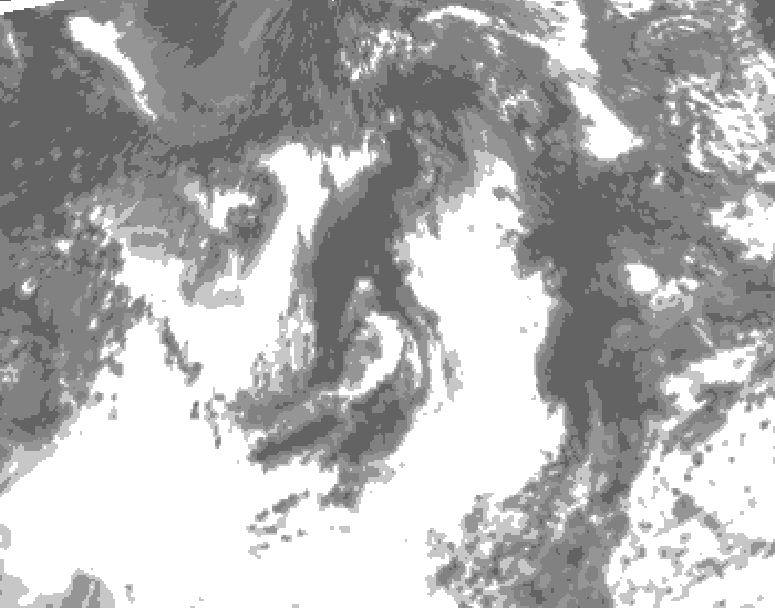 GDPS total cloud 078 hour forecast chart for Canada based on 2026/07/31 1200Z data