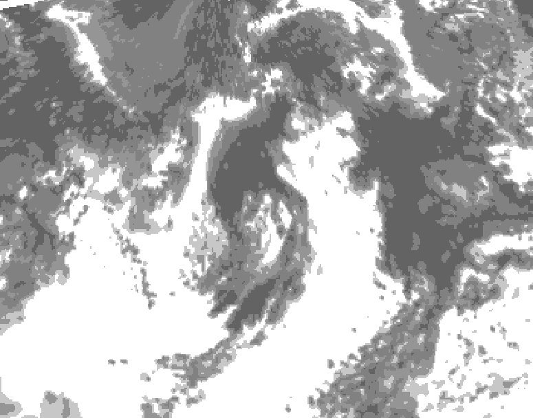 GDPS total cloud 084 hour forecast chart for Canada based on 2026/07/31 1200Z data