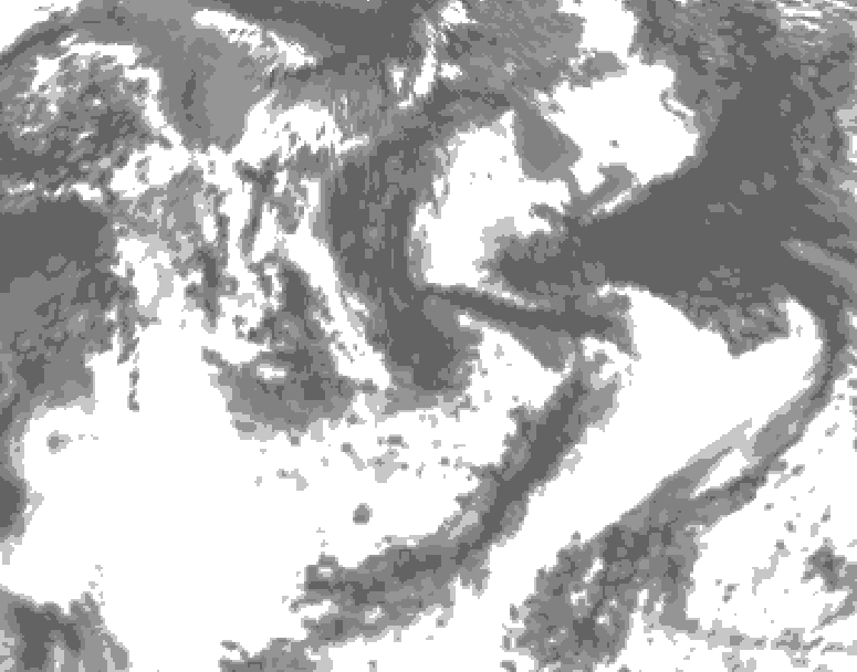 GDPS total cloud 114 hour forecast chart for Canada based on 2026/07/31 1200Z data