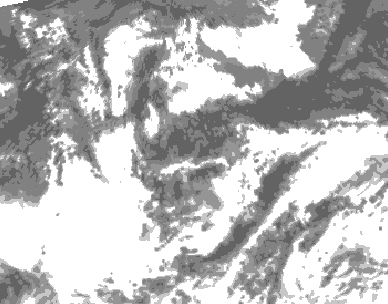GDPS total cloud 138 hour forecast chart for Canada based on 2026/07/31 1200Z data
