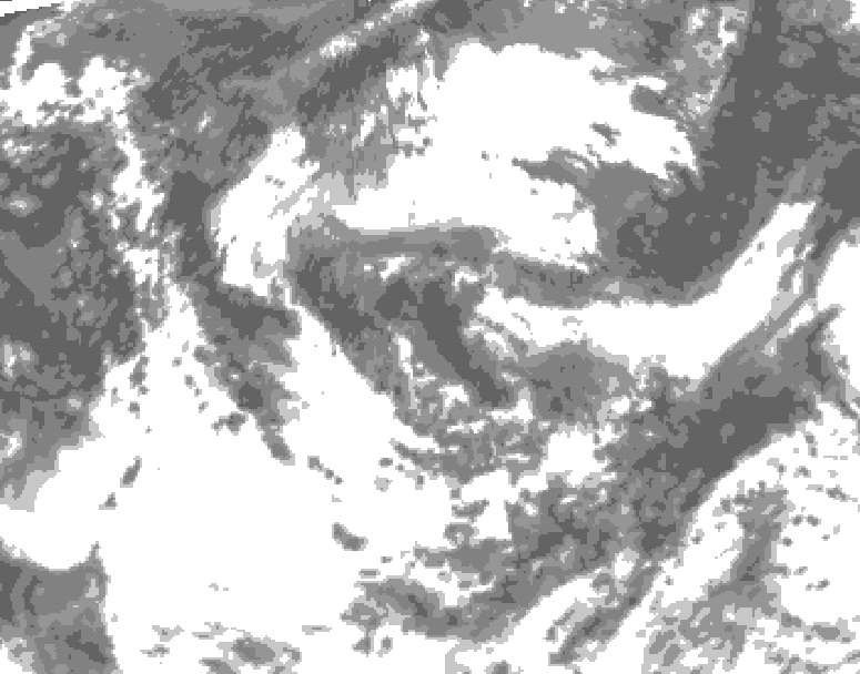 GDPS total cloud 168 hour forecast chart for Canada based on 2026/07/31 1200Z data