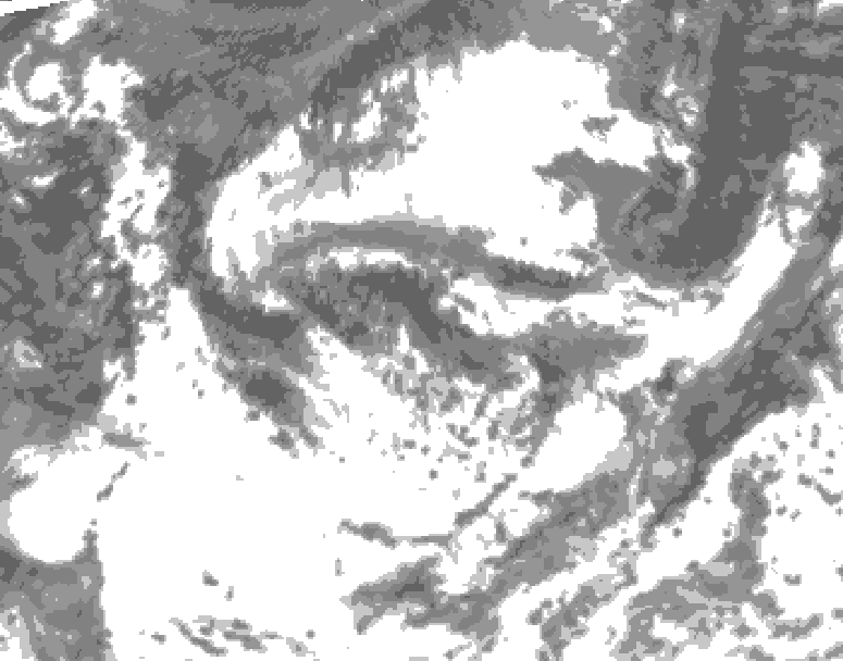 GDPS total cloud 174 hour forecast chart for Canada based on 2026/07/31 1200Z data