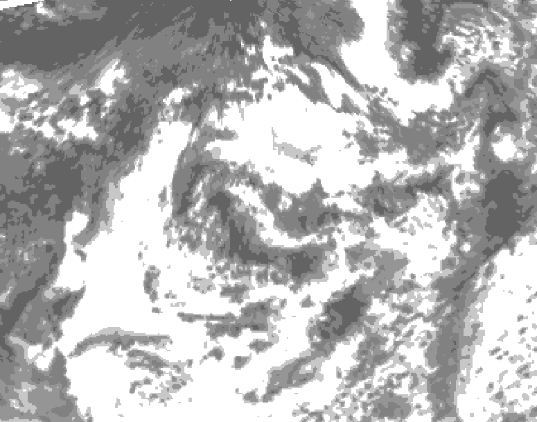 GDPS total cloud 222 hour forecast chart for Canada based on 2026/07/31 1200Z data