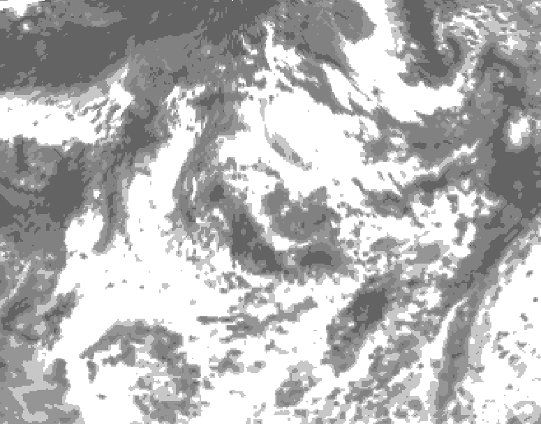 GDPS total cloud 228 hour forecast chart for Canada based on 2026/07/31 1200Z data