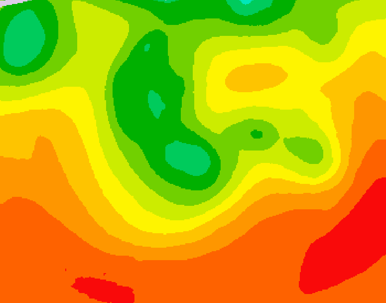 GDPS 500 millibar geopotential height 096 hour forecast chart for Canada based on 2026/08/01 0000Z data
