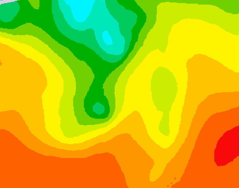 GDPS 500 millibar geopotential height 048 hour forecast chart for Canada based on 2026/08/01 1200Z data