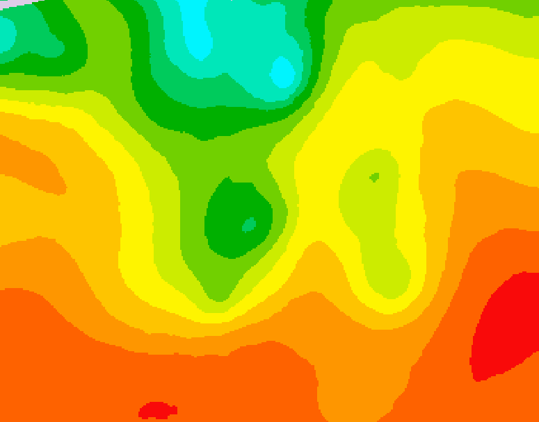 GDPS 500 millibar geopotential height 060 hour forecast chart for Canada based on 2026/08/01 1200Z data