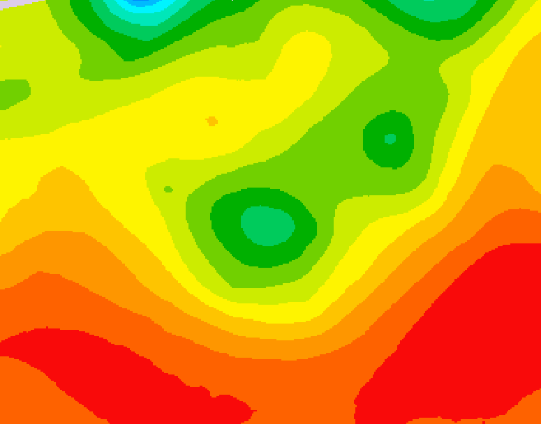 GDPS 500 millibar geopotential height 138 hour forecast chart for Canada based on 2026/08/01 1200Z data