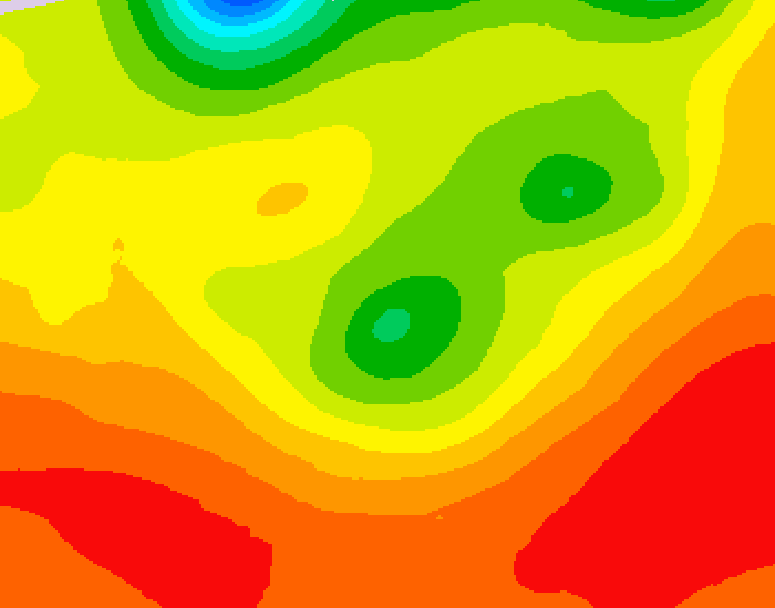 GDPS 500 millibar geopotential height 156 hour forecast chart for Canada based on 2026/08/01 1200Z data