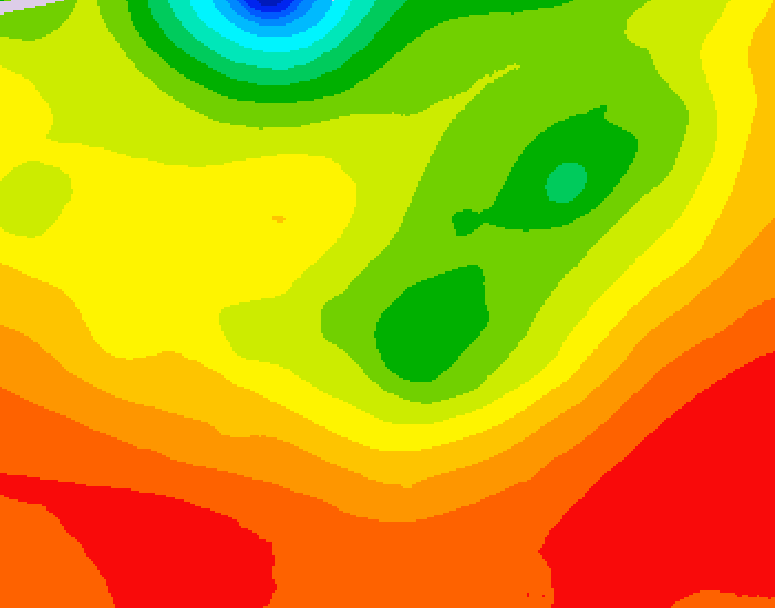 GDPS 500 millibar geopotential height 174 hour forecast chart for Canada based on 2026/08/01 1200Z data