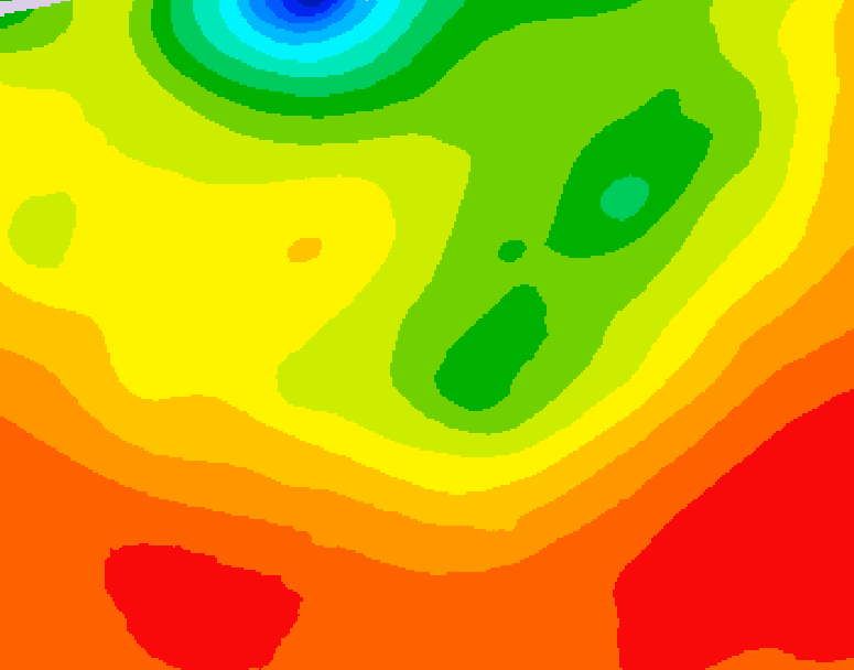 GDPS 500 millibar geopotential height 180 hour forecast chart for Canada based on 2026/08/01 1200Z data