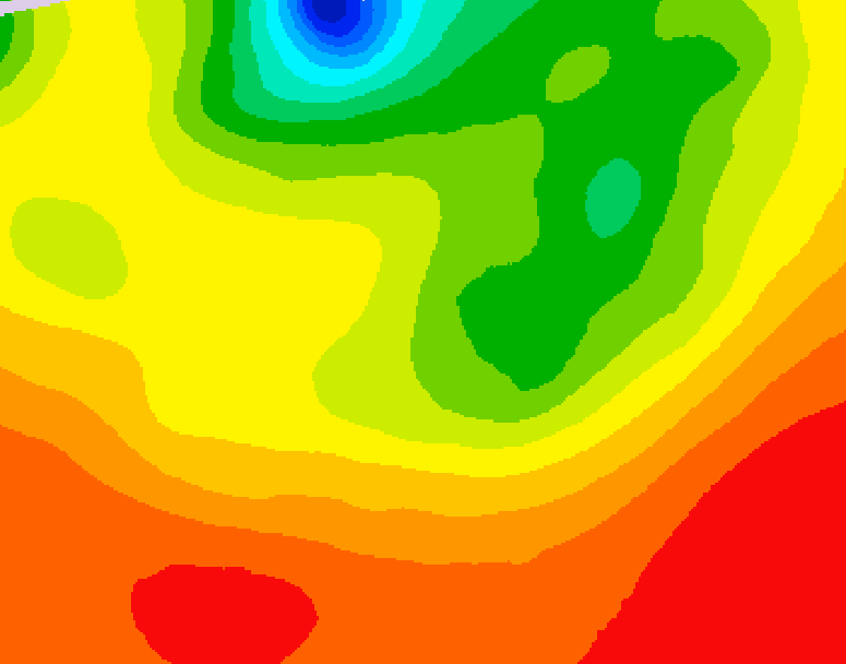 GDPS 500 millibar geopotential height 198 hour forecast chart for Canada based on 2026/08/01 1200Z data