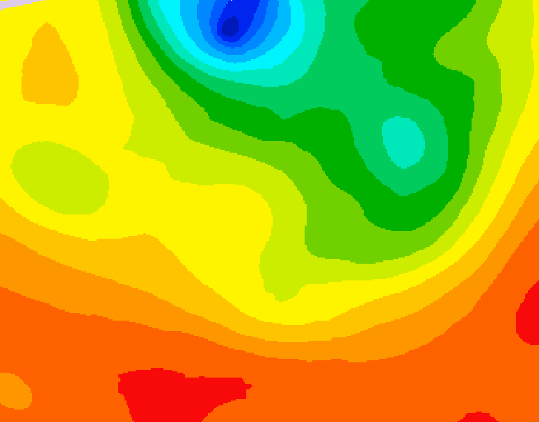 GDPS 500 millibar geopotential height 234 hour forecast chart for Canada based on 2026/08/01 1200Z data