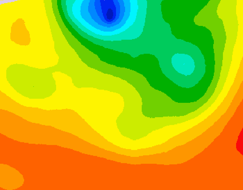 GDPS 500 millibar geopotential height 240 hour forecast chart for Canada based on 2026/08/01 1200Z data