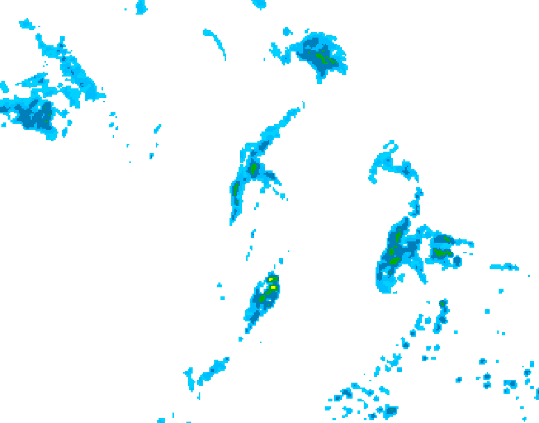 GDPS precipitation 072 hour forecast chart for Canada based on 2026/08/01 0000Z data