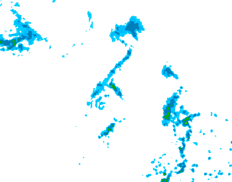 GDPS precipitation 054 hour forecast chart for Canada based on 2026/08/01 1200Z data