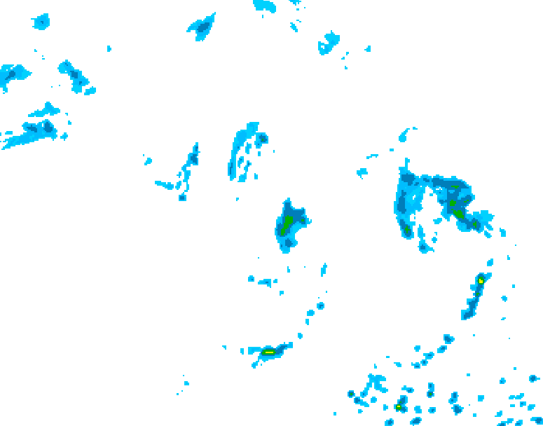 GDPS precipitation 078 hour forecast chart for Canada based on 2026/08/01 1200Z data