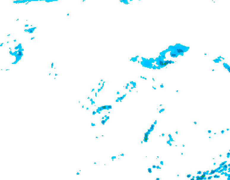 GDPS precipitation 114 hour forecast chart for Canada based on 2026/08/01 1200Z data