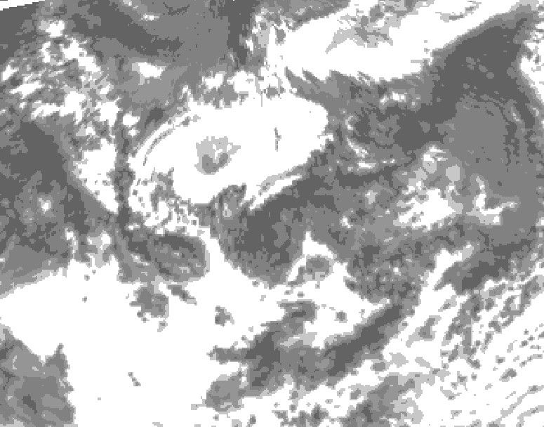 GDPS total cloud 168 hour forecast chart for Canada based on 2026/08/01 1200Z data