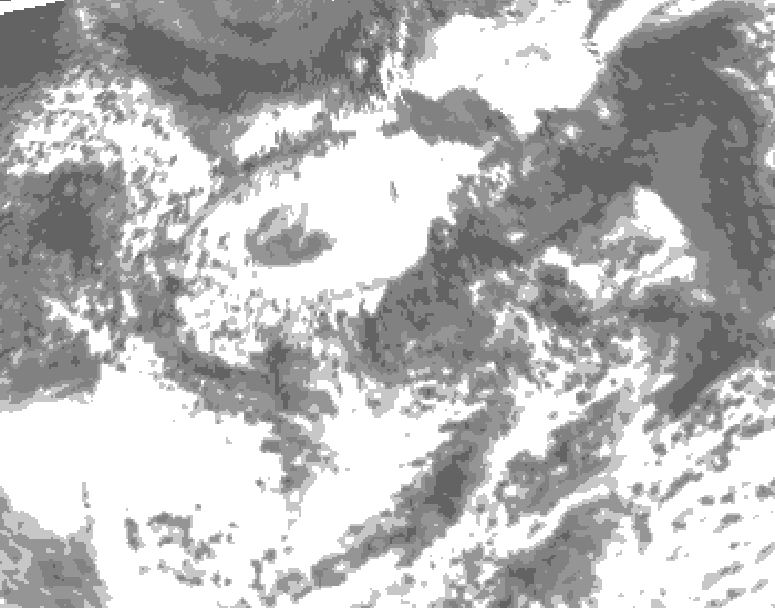 GDPS total cloud 180 hour forecast chart for Canada based on 2026/08/01 1200Z data