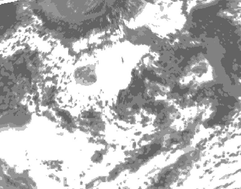GDPS total cloud 186 hour forecast chart for Canada based on 2026/08/01 1200Z data
