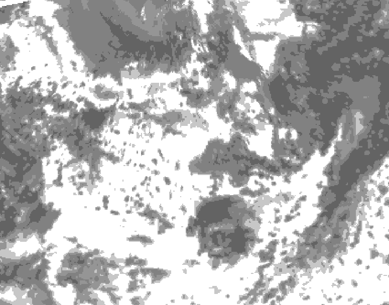 GDPS total cloud 234 hour forecast chart for Canada based on 2026/08/01 1200Z data