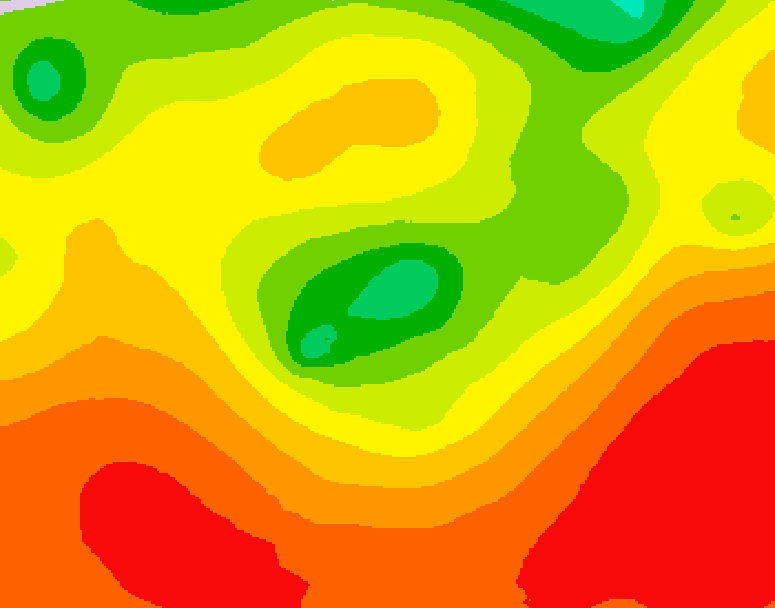 GDPS 500 millibar geopotential height 120 hour forecast chart for Canada based on 2026/08/02 0000Z data