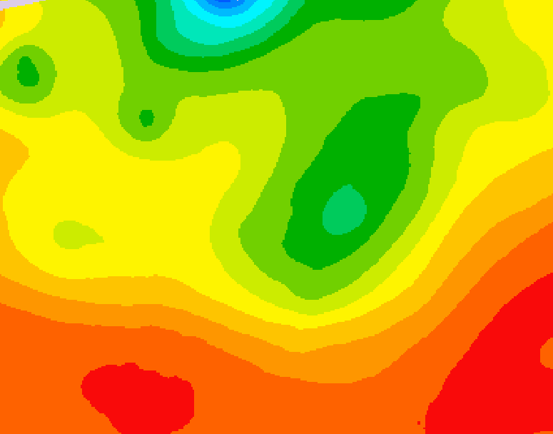 GDPS 500 millibar geopotential height 192 hour forecast chart for Canada based on 2026/08/02 0000Z data