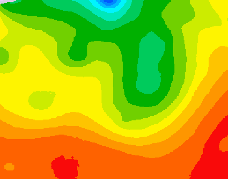 GDPS 500 millibar geopotential height 216 hour forecast chart for Canada based on 2026/08/02 0000Z data