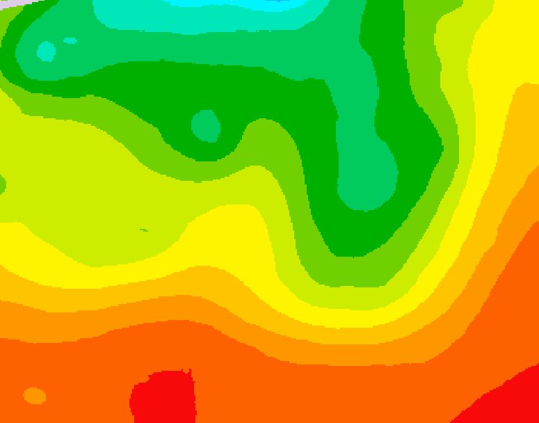 GDPS 500 millibar geopotential height 234 hour forecast chart for Canada based on 2026/08/02 0000Z data