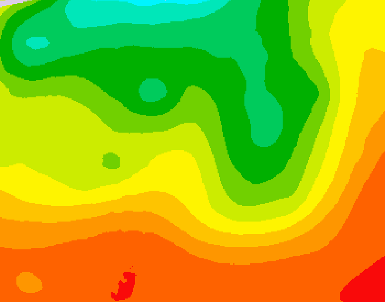 GDPS 500 millibar geopotential height 240 hour forecast chart for Canada based on 2026/08/02 0000Z data