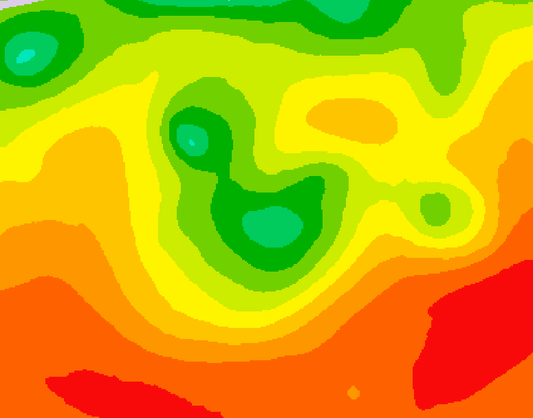 GDPS 500 millibar geopotential height 066 hour forecast chart for Canada based on 2026/08/02 1200Z data