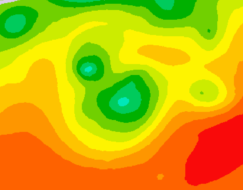 GDPS 500 millibar geopotential height 072 hour forecast chart for Canada based on 2026/08/02 1200Z data