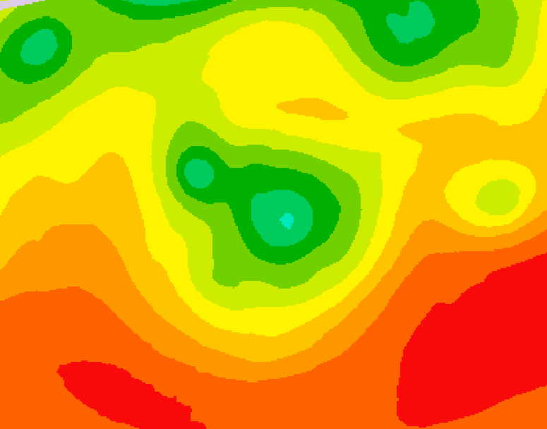 GDPS 500 millibar geopotential height 084 hour forecast chart for Canada based on 2026/08/02 1200Z data