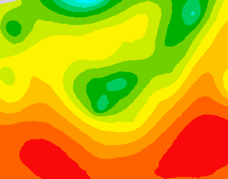 GDPS 500 millibar geopotential height 114 hour forecast chart for Canada based on 2026/08/02 1200Z data
