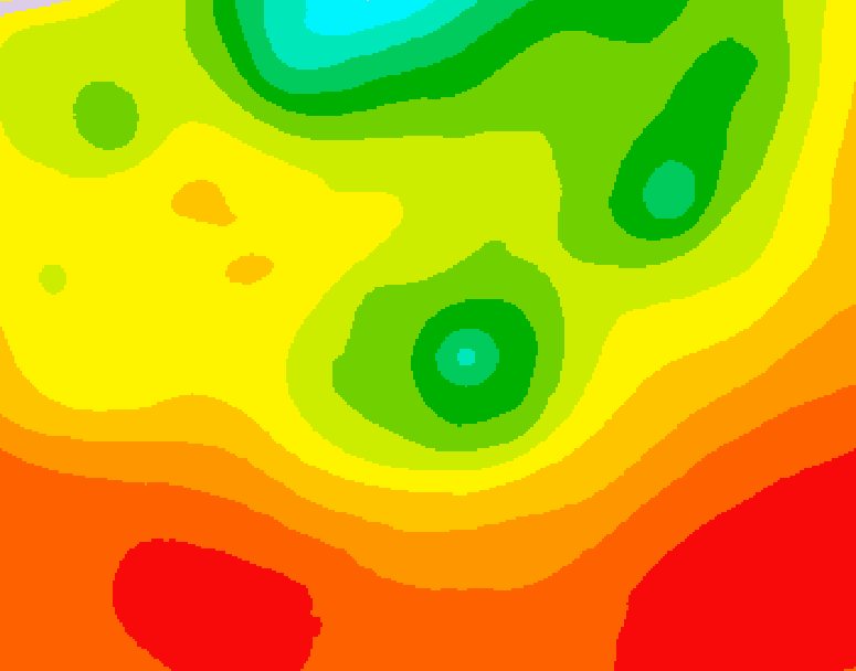 GDPS 500 millibar geopotential height 156 hour forecast chart for Canada based on 2026/08/02 1200Z data