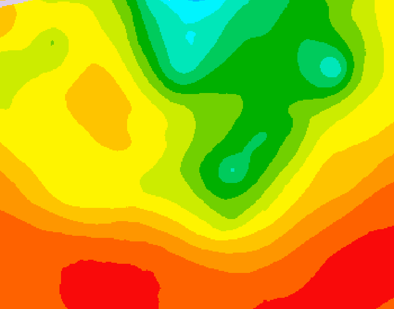 GDPS 500 millibar geopotential height 186 hour forecast chart for Canada based on 2026/08/02 1200Z data