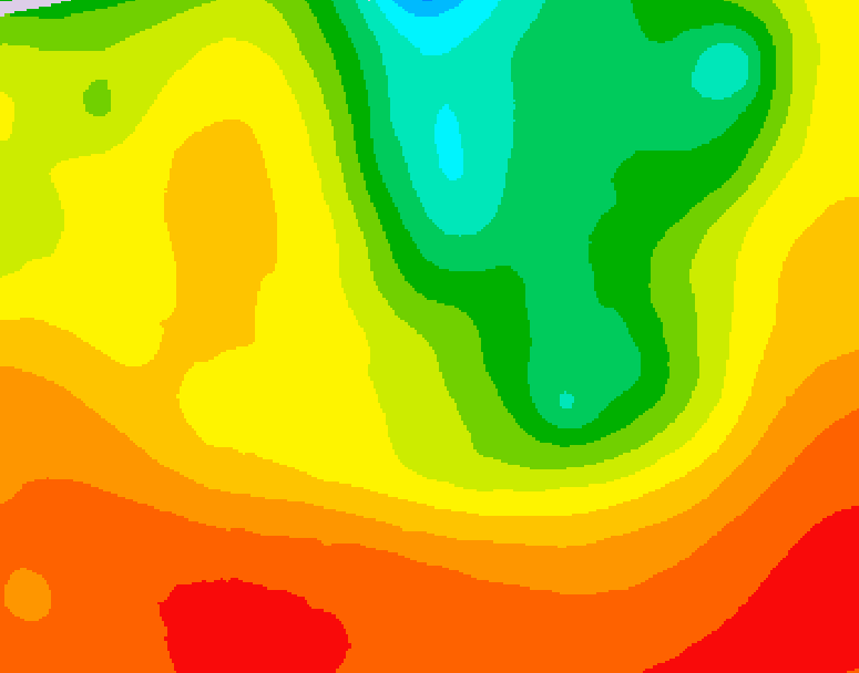 GDPS 500 millibar geopotential height 210 hour forecast chart for Canada based on 2026/08/02 1200Z data