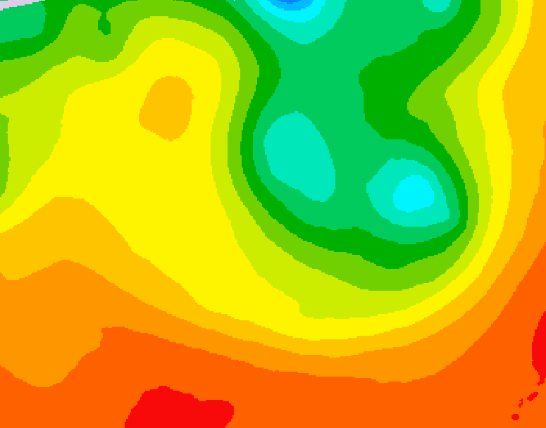 GDPS 500 millibar geopotential height 234 hour forecast chart for Canada based on 2026/08/02 1200Z data