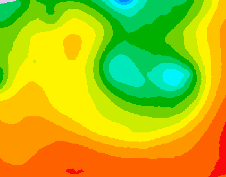 GDPS 500 millibar geopotential height 240 hour forecast chart for Canada based on 2026/08/02 1200Z data
